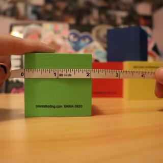 measurement of the blocks