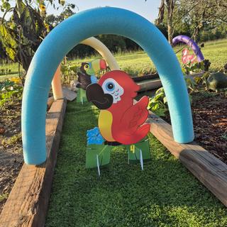 Used fun noodles for extra