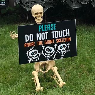 Custom sign for our 12’ Skeleton