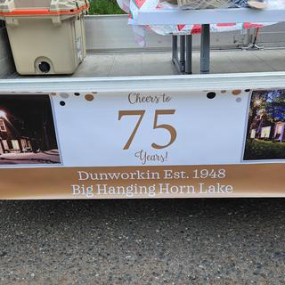 Banner on trailer