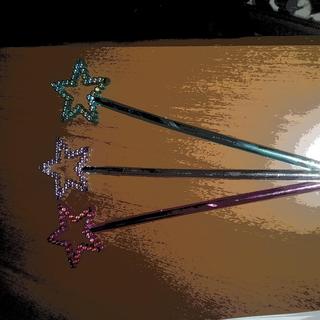 3 colors of wands