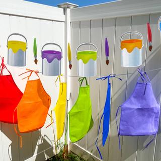 Paint bucket garland