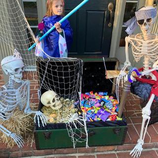 Pirate Skeleton Guarding the Treasure