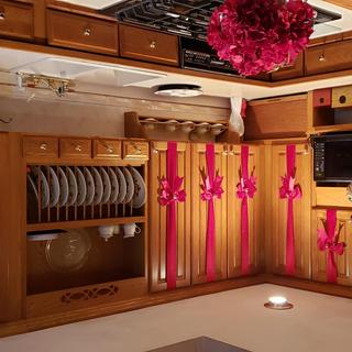 Jingle Bells in Bows on Cabinets