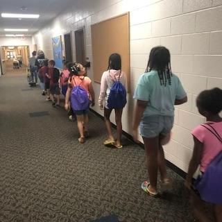 South Carolina Strengthening Families Children attending session with their great backpacks!!!