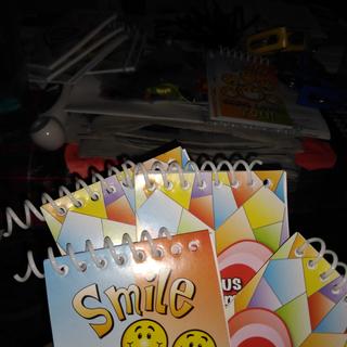 Smile note pads, bad binding