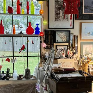 My Asian painting area