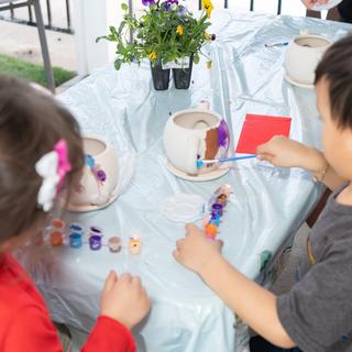 paining teapots