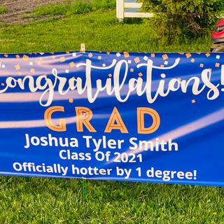 Tyler Smith graduation sign
