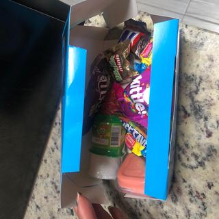 Filled with candy