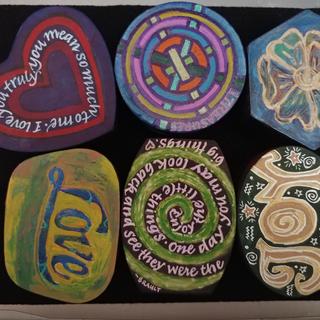 I used sharpies and paint pens. Lid shot.
