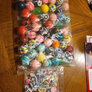 Rubber Bouncy Balls and Pastel Girl Rings