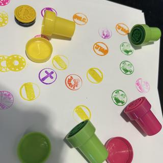 Stamper falls out, some illegible