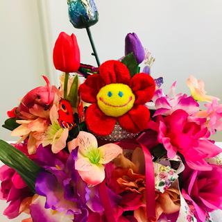 Foil chocolate rose in vase arrangement