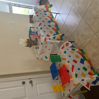 Very sturdy plastic table cover