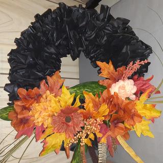Fall door wreath