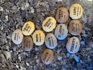 bible verse stones
