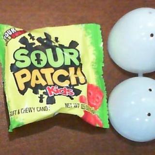 Egg size compared to candy