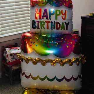Mylar birthday balloon