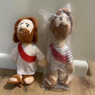 Last year's doll vs this year's still in the plastic.