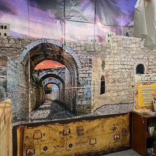 A portion of the Bethlehem scenes setter used for VBS