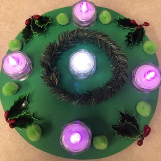 A child’s Advent wreath