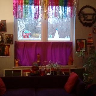 Fringe as curtains