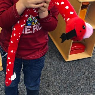 Boys loved the red & white snakes!