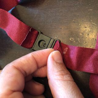 Ribbon strap not secured properly