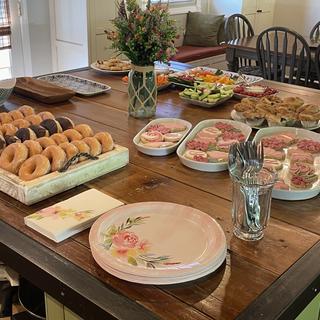 Plates and napkins