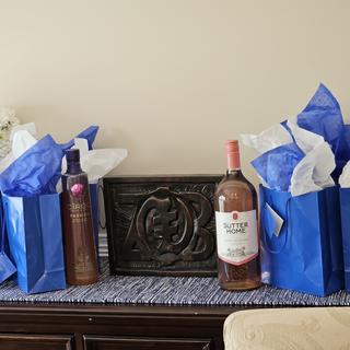 Blue bags