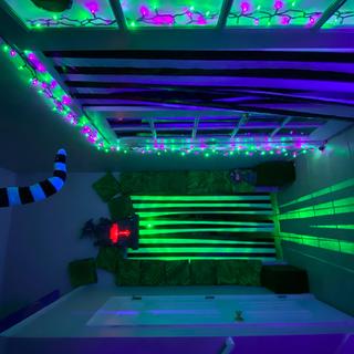 Lit up