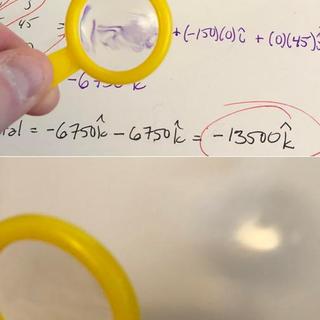 Virtual and real images from "Colorful Spy Magnifying Glasses".