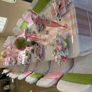 Pink and green everything
