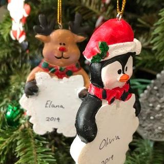 Penguin and reindeer