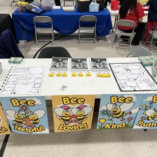 Vendor Table Ready for the Little Folks