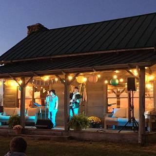 We used edison lights & paper lanterns... looked beautiful!