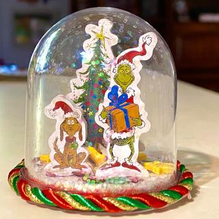 Dr. Seuss snow globe craft