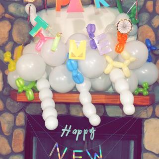 Party Time Banner on New Year Eve