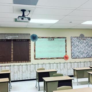 Covered a scratched up wall!