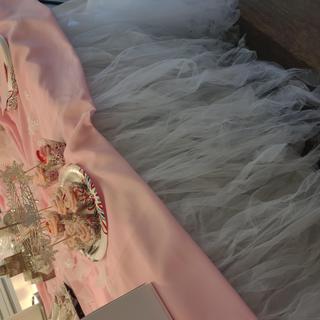 also bought this tutu from Oriental Trading last year and used for gender reveal!napkins up top