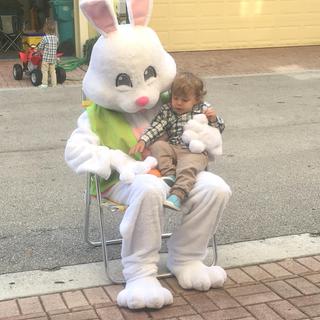 Mom as the Easter Bunny :) 