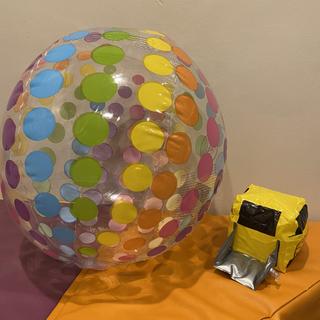 Compared to standard beach ball