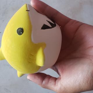Painted baby shark