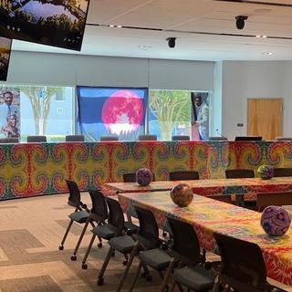 Tie Dye Tablecloth Roll