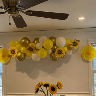 Sunflower Balloon Garland & 2 items from the 9 pc Sunflower Decorating Kit