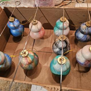 Marbled ornaments