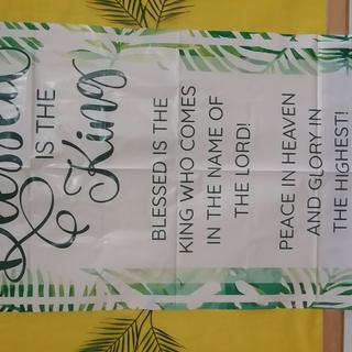 Banner up close