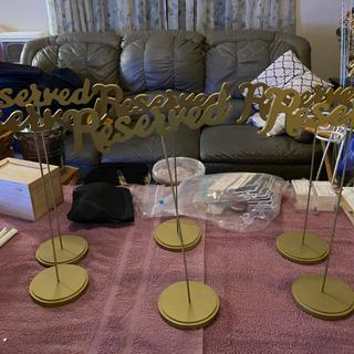 Reserved signs are slanted