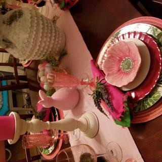 Pink Champagne flutes